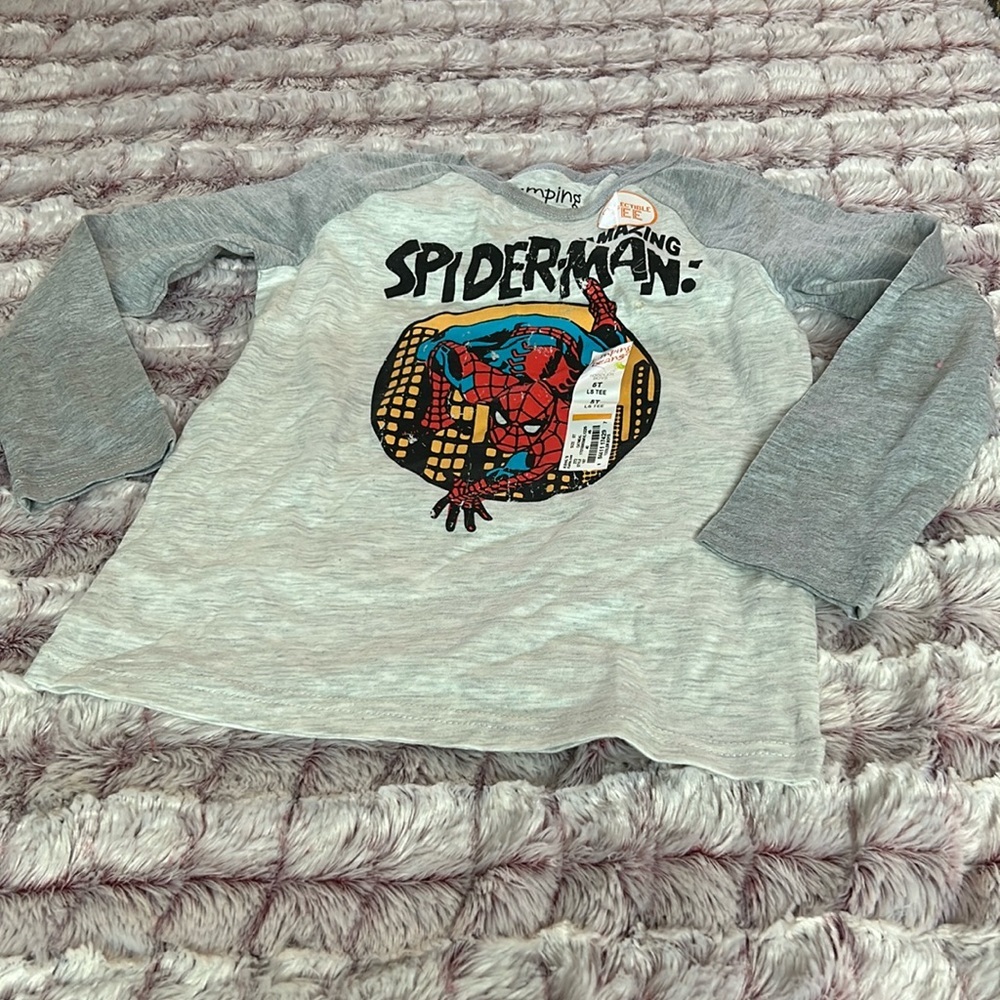 Jumping Bean Spider Man long sleeve t shirt size 5T